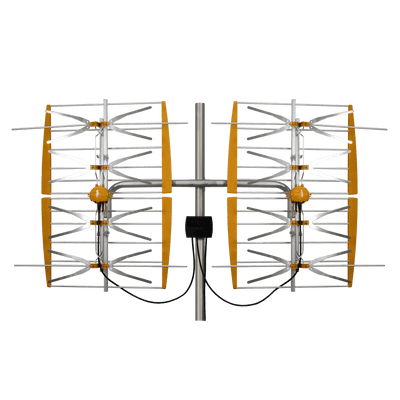 Televes 108381, 8 Bay Dipole Array Powered Antenna, hi-VHF/UHF, 5G/LTE Filtered, Multi-directional Dual Market