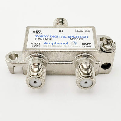 Amphenol ABS312H, 2 WAY SPLITTER, MoCA, 5-1675 MHz