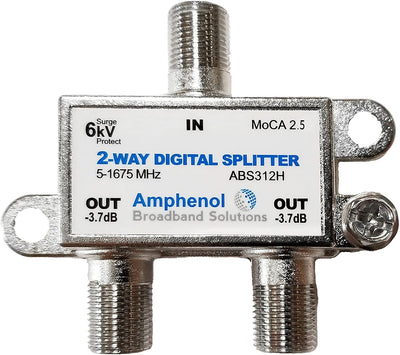 Amphenol ABS312H, 2 WAY SPLITTER, MoCA, 5-1675 MHz