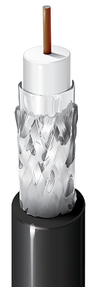 Belden 1525A, RG-11 coax cable, flooded for burial, sold by the foot (or 1000' reel)