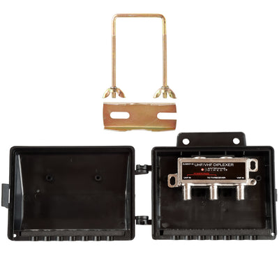 Antennas Direct EU385CF-1S,  Outdoor TV Antenna Combiner Merges UHF with VHF Antenna to a Single Downlead