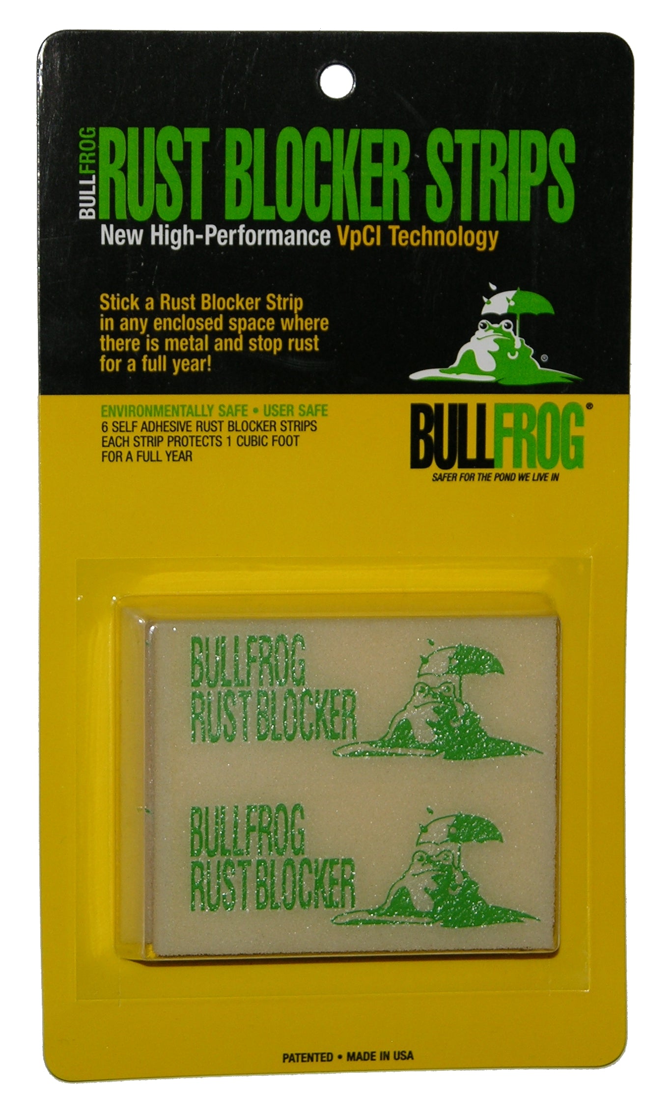 Bull Frog 91016 Rust Blocker Emitter Self Adhesive Strips 6/Pack Tool/Tackle Box/Parts Bins