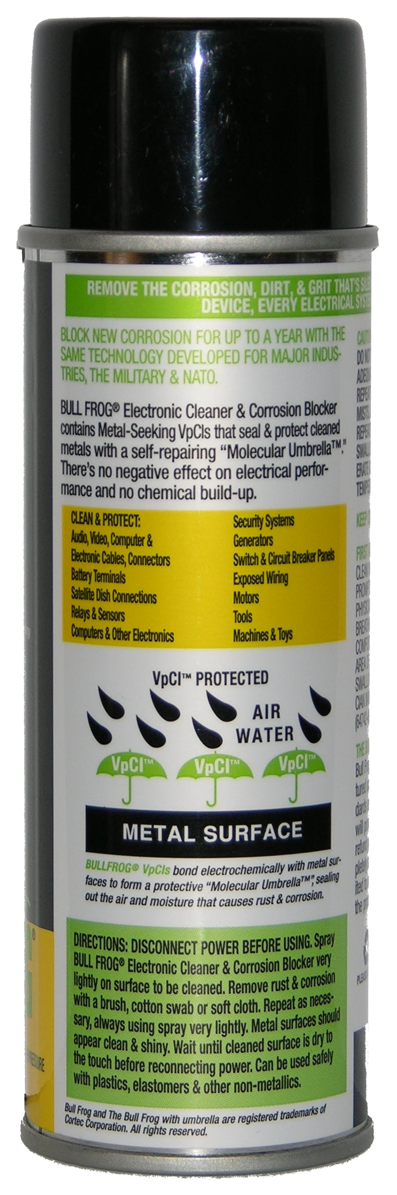 BullFrog 92381 7oz Electronic Cleaner & Rust/Corrosion Blocker Cleans & Protects