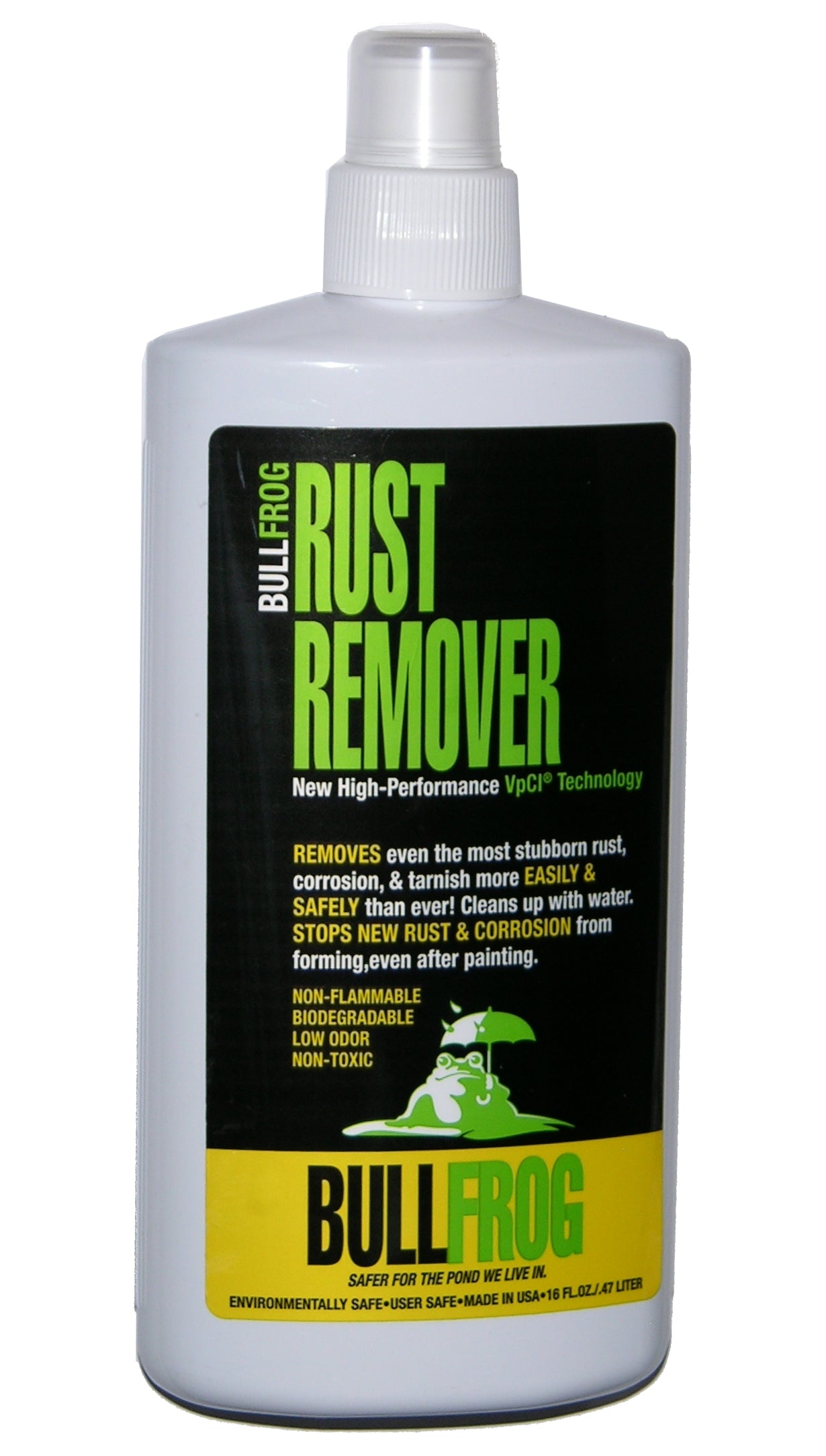 Bull Frog 94236 Non-Toxic Rust Remover Easy, Safe, Removes Rust, Corrosion, 16oz