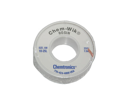 Chemtronics 10-25L, 25' Solder Wik Braid For Solder Removal from Circuits