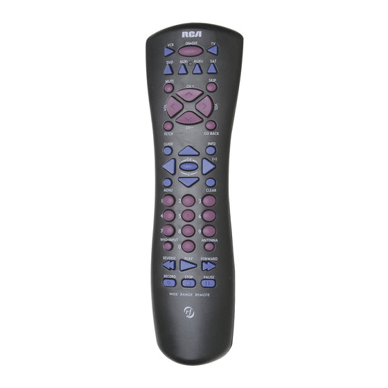 TCE / RCA D771 RCA 6 WAY UNIVERSAL REMOTE