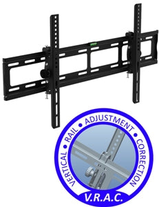 DCT3780V-RAC DirectConnect™ Flat LCD/PDP Tilting Wall Mount 10° For 37"-80" Black 800X400 VESA Level Included 132 lbs MAX 2.48" Profile MAX NU With Vertical Rail Adjustment Correction