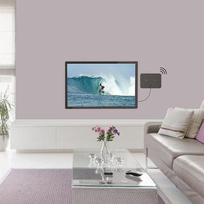 Barkan AU60A.B, amplified indoor HDTV antenna, ultra-thin - replaces Monster MAVA5001S