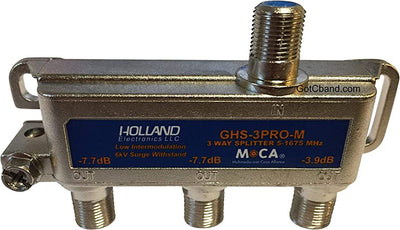 Holland GHS-3PRO-M, 3 WAY SPLITTER, MoCA, 5-1675 MHz