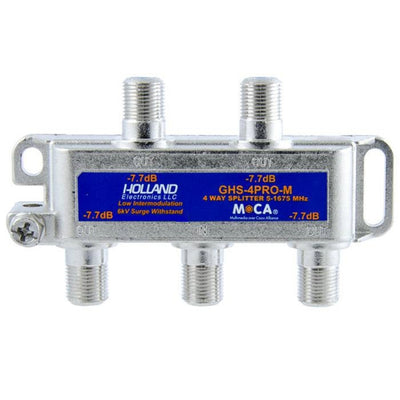 Holland GHS-4PRO-M, 4 WAY SPLITTER, MoCA, 5-1675 MHz
