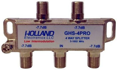 Holland GHS-4PRO, 4-way solder back splitter, 1GHz