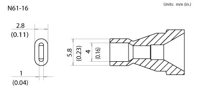 Hakko N61-16 Desoldering Gun Nozzle/Tip