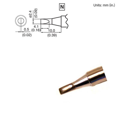 Hakko T15-D24 Solder Tip (Subs T7-D24) FX951 FM-206 FM-204 FM-203 FM-202 FP101