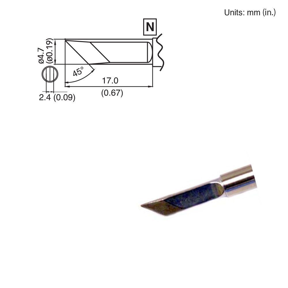 Hakko T15-KF Solder Tip (Subs T7-KF) FX951 FM-206 FM-204 FM-203 FM-202 FP101