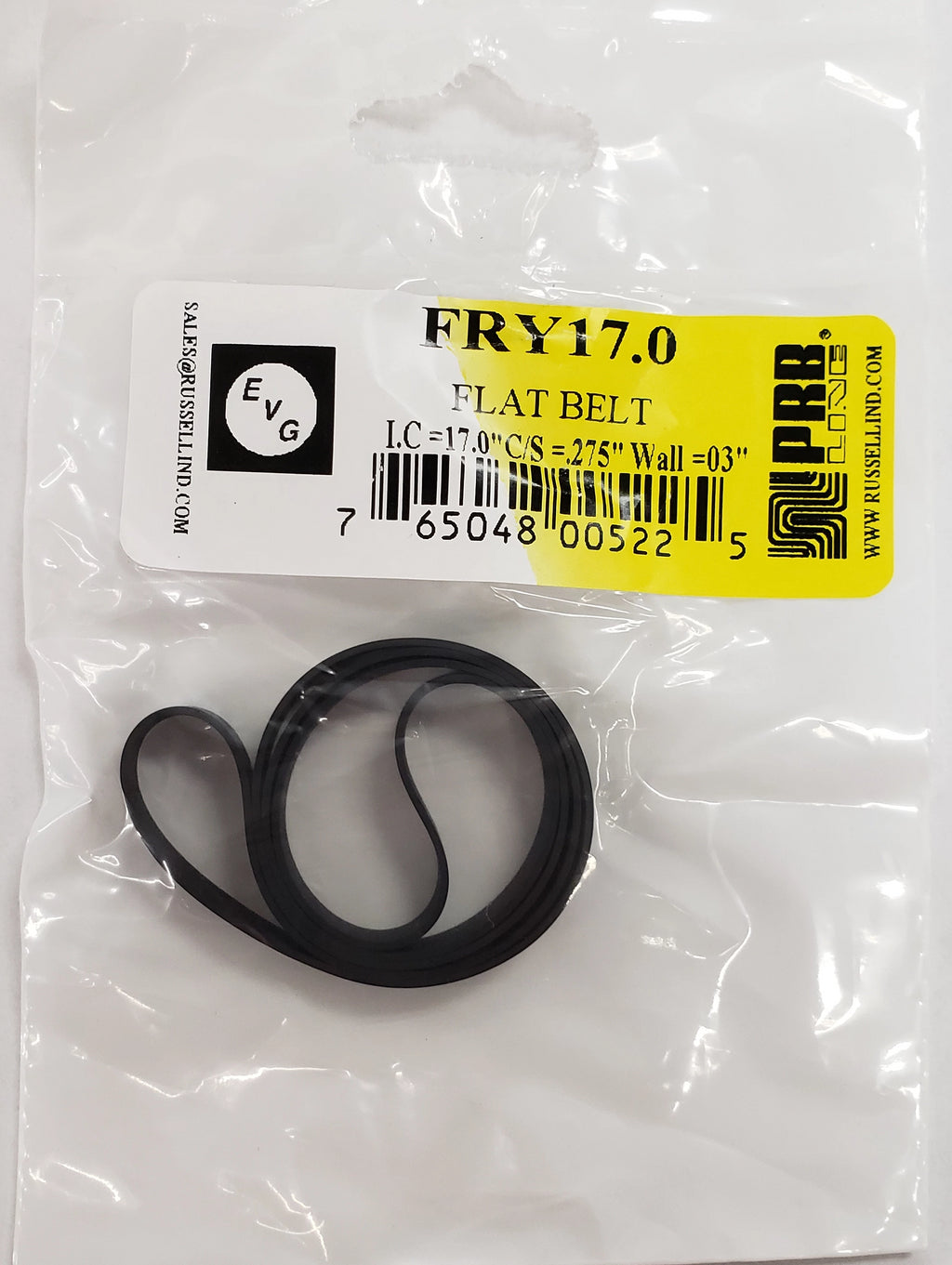 PRB FRY17.0 BELT 17.000 x 0.275 x 0.030
