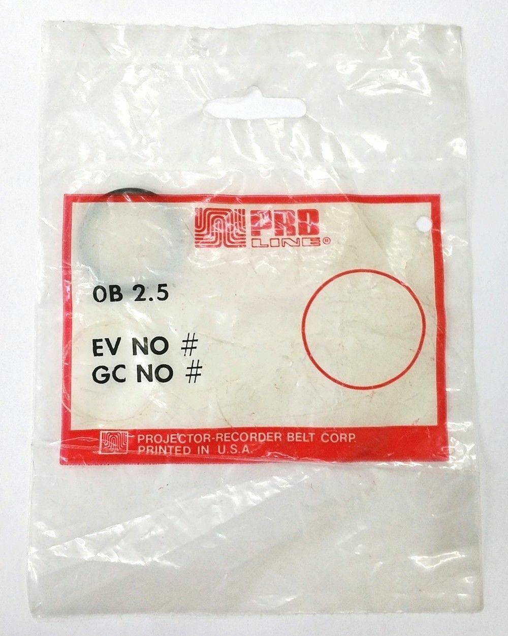 PRB OB2.5 BELT 2.50 x 0.103