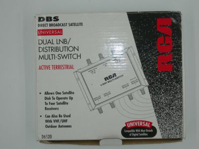 TCE / RCA D6520 UNIVERSAL DUAL LNB/DISTRIBUTION MULTI-SWITCH