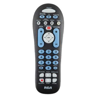 TCE / RCA RCR313BE, 3 device remote control, universal