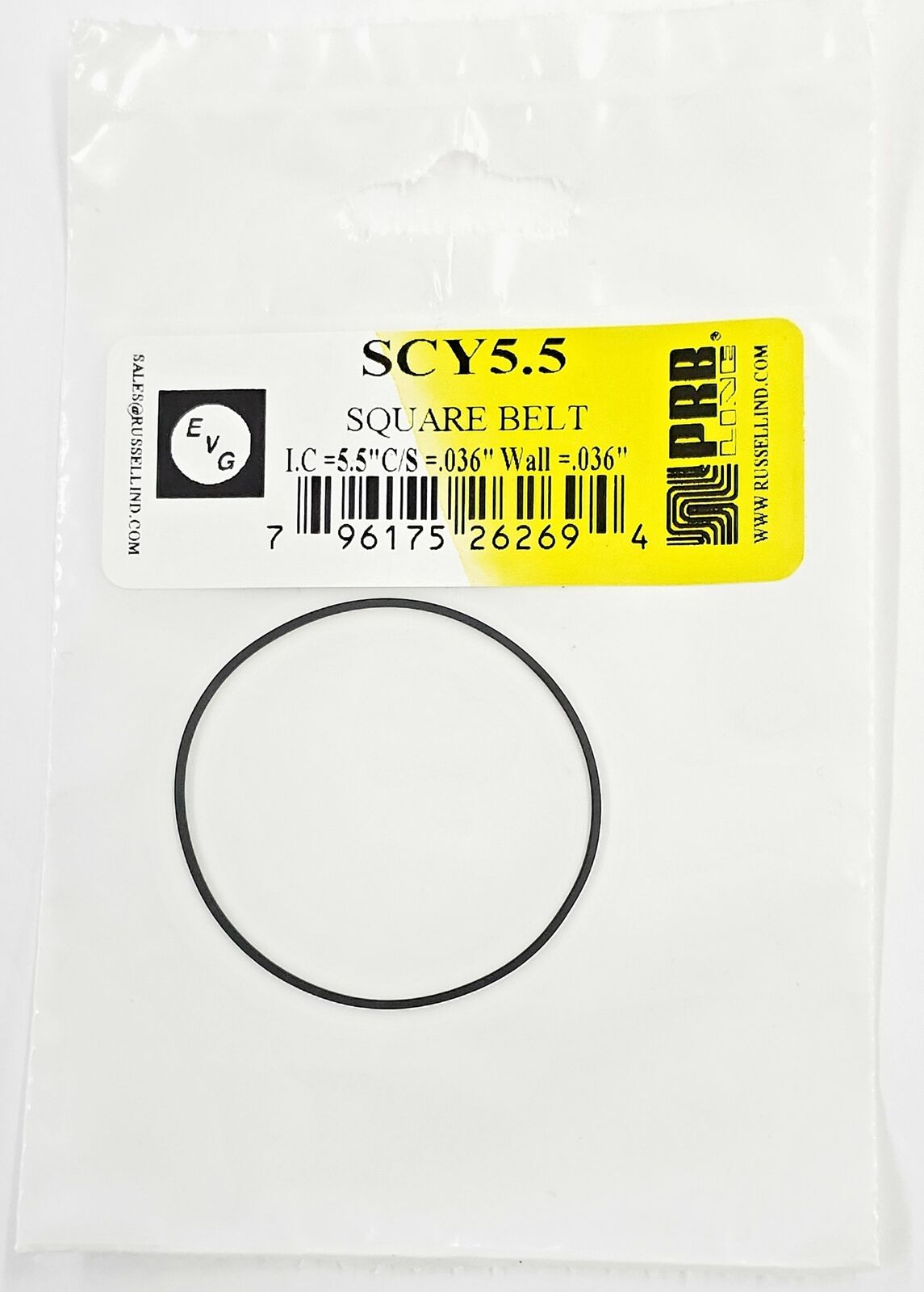 PRB SCY5.5 BELT 5.500 x 0.036 x 0.036