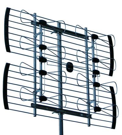 Sky Blue Antenna SB48, 8 Bay Hi-VHF/UHF TV Antenna, Fringe/Deep-Fringe