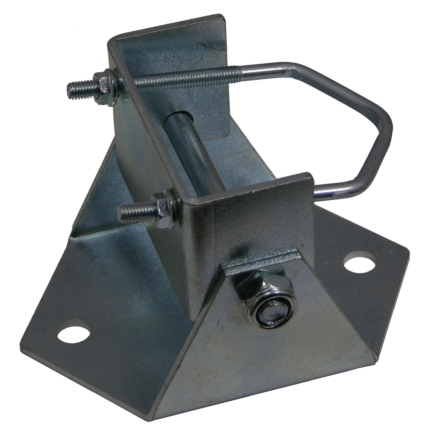 Sky Blue Antenna SBGP2, Ground Mounting Plate For Telescoping Masts/Mast, Concrete Ground Installation