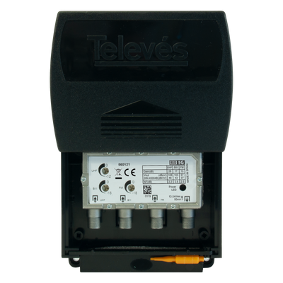 Televes 560121 Preamp/Preamplifier with LTE Filter for UHF/Hi-VHF/FM Band, 3 input, One Output