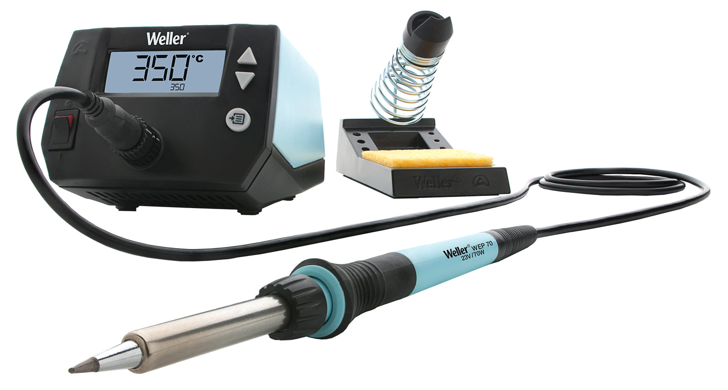 Weller WE1010NA Digital Soldering Station + ETA/B/C/D + Tip Cleaner + Magnifier/Helping Hands