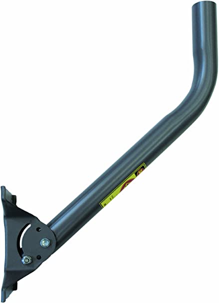 Winegard DS-0405 J Pipe Mount & Foot, 22" x 1.66" OD, Gray Powdercoat Finish