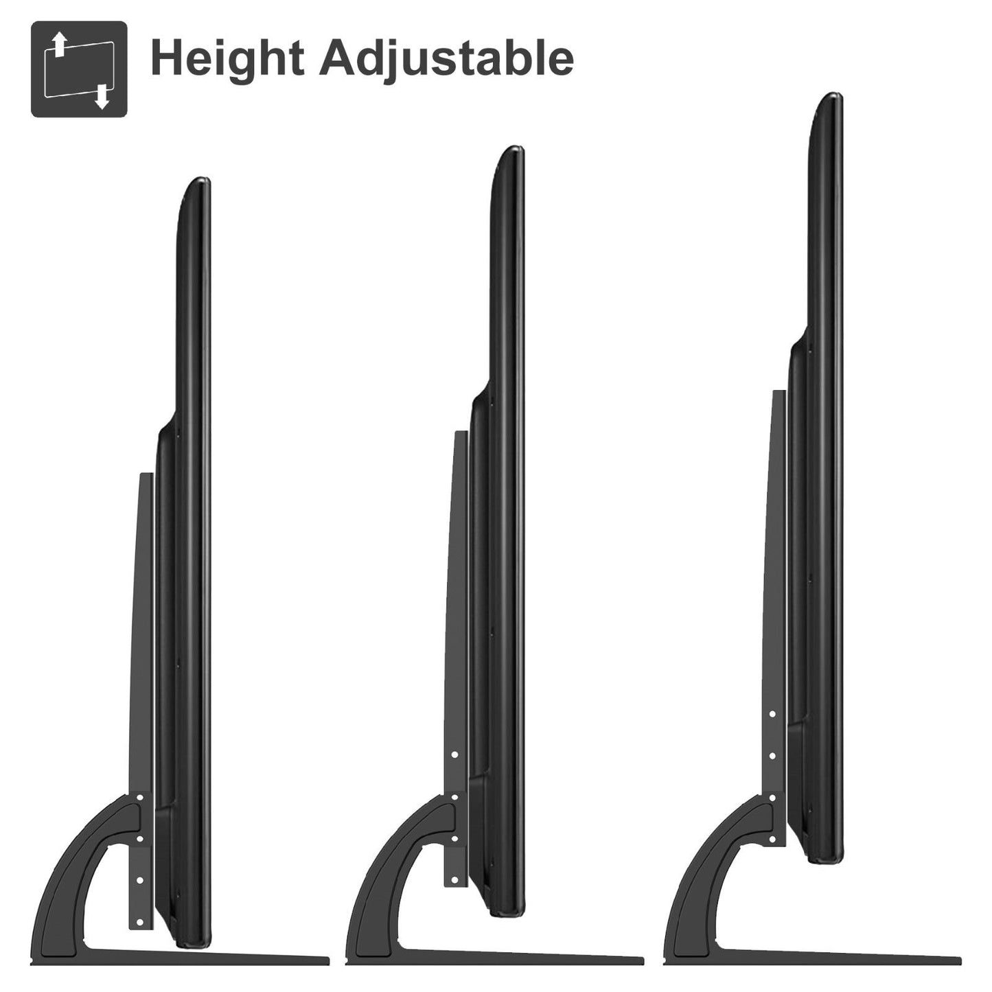 HTA307 Home Theater Acccessories Universal Table Top TV Stand Legs for Most 27"- 46" LED/LCD Flat Panel TV, Height Adjustable