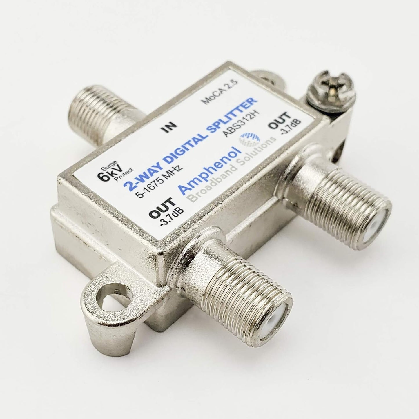 Amphenol ABS312H, 2 WAY SPLITTER, MoCA, 5-1675 MHz