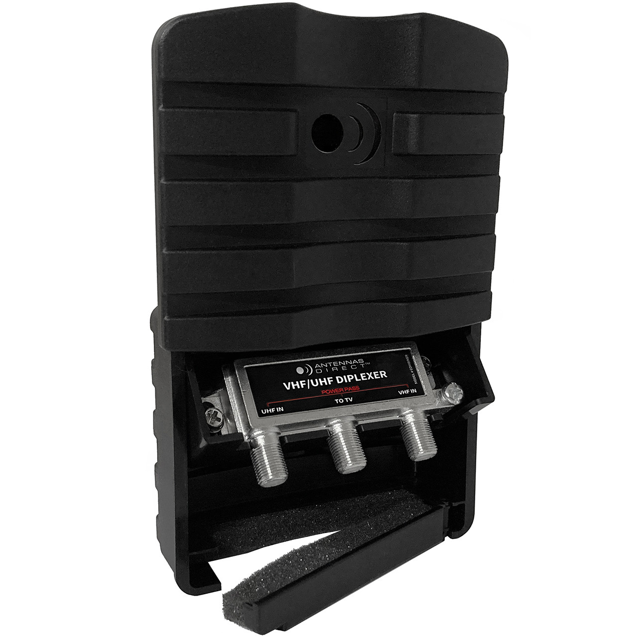 Antennas Direct COMBINER,  Outdoor TV Antenna Combiner Merges UHF with VHF Antenna to a Single Downlead