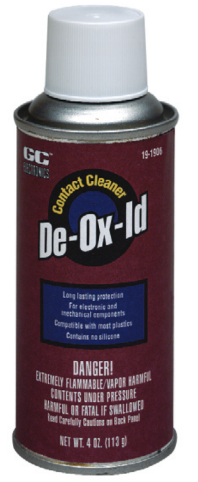 GC Electronics 19-1902, DE-OX-ID contact cleaner, 2 oz. bottle