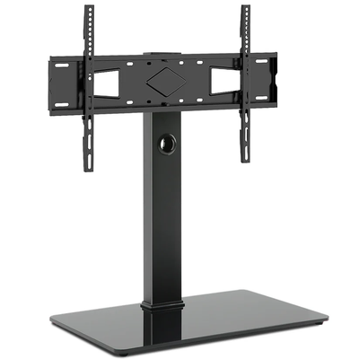 HTA UT5001 Swivel Tabletop TV Stand with Glass Base for 40" - 80" TVs