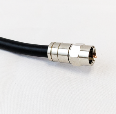 Sky Blue Antenna SBTRS6L, TRS6L RG6 Compression Connector, F-Fitting for RG-6 Coax Cable, locking, internal O-ring