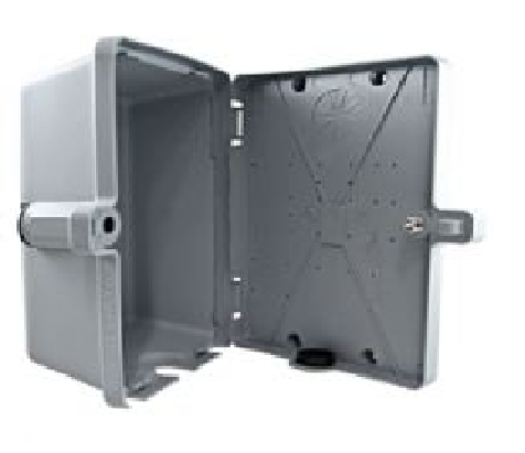 Telecrafter P2GY, Plastic Weather-Proof Outdoor Enclosure for low voltage wiring