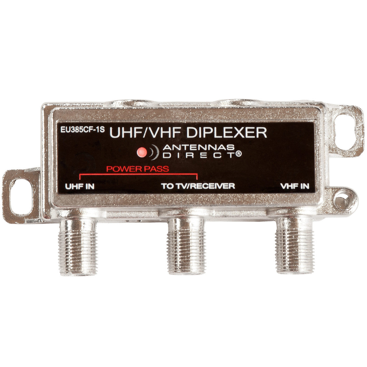Antennas Direct EU385CF-1S,  Outdoor TV Antenna Combiner Merges UHF with VHF Antenna to a Single Downlead