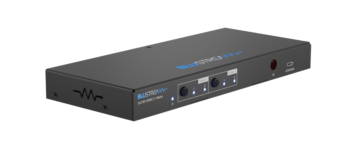 MX22AB-8K 2x2 8K HDMI 2.1 Matrix with Audio Breakout