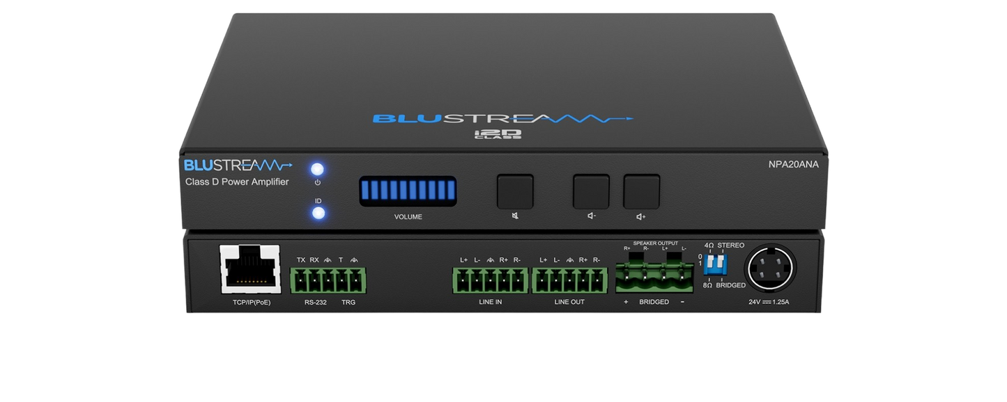 NPA20ANA Analog Audio Networked Power Amplifier 20W