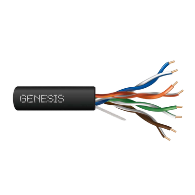 23/4 Cat6 Plenum 1000' Pull Box Black