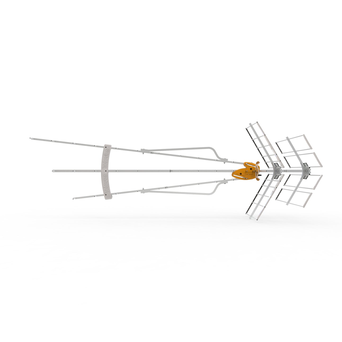 Televes 149884, DAT BOSS MIX LR Repack Ready! Antenna W/5G Filtered Preamp, UHF/high-VHF, Long Range/Fringe-Deep Fringe