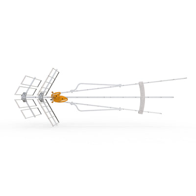 Televes 149884, DAT BOSS MIX LR Repack Ready! Antenna W/5G Filtered Preamp, UHF/high-VHF, Long Range/Fringe-Deep Fringe