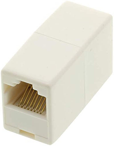 GC Electronics 30-9685, Ethernet coupler to connect 2 cables, 8 conductor, white