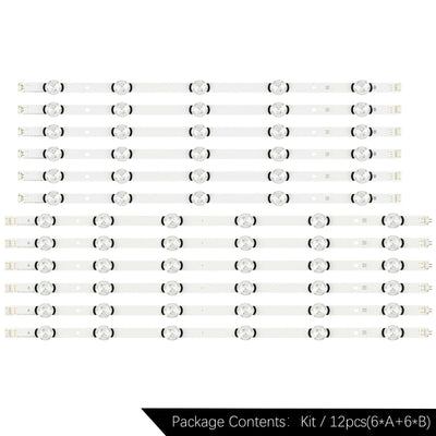 LED AGF78401801-R, 60" LED BACKLIGHT STRIPS, 12 STRIPS