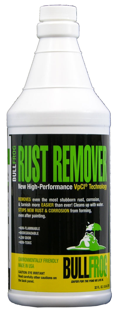 Bull Frog 94237 Non-Toxic Rust Remover Easy, Safe, Removes Rust, Corrosion, 32oz