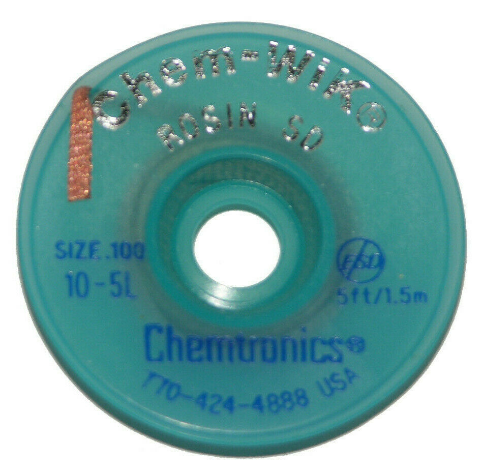 Chemtronics 10-5L, 5' Solder Wik Braid For Solder Removal from Circuits