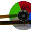 Mitsubishi Original Replacement Color Wheel 499P044010, used in LVP-SD205R, LVP-XD110R, LVP-XD205R, EDP-XD205R