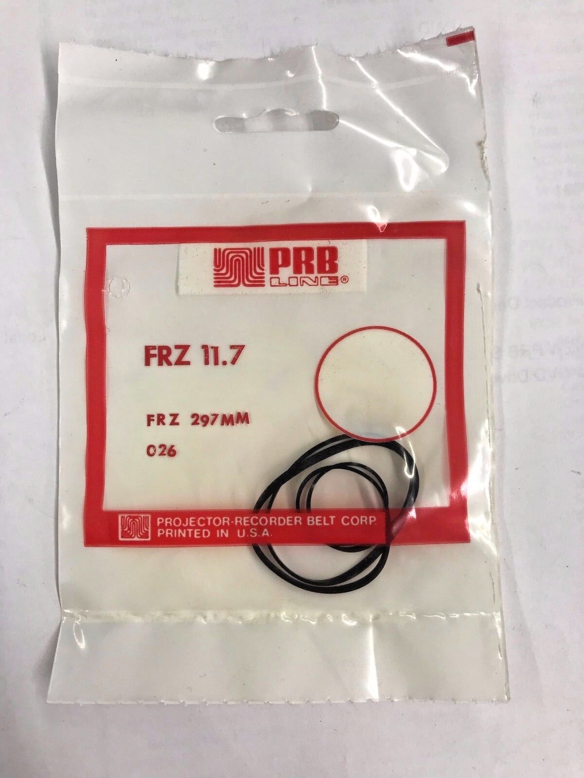 PRB FRZ11.7 BELT 11.700 x 0.065 x 0.031