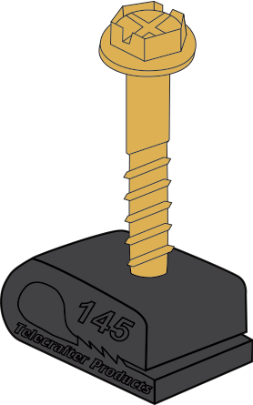 Telecrafter G4BK-03, Flex Clip for ground wire, CAT 3 phone cable or similar, 100/bag