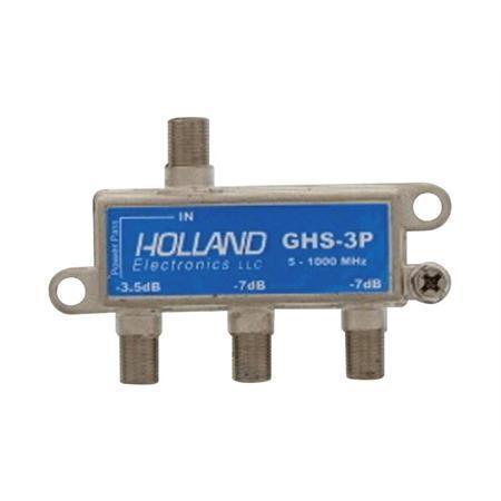 Holland GHS-3P, 3-Way Splitter, (5-1000 MHz) Solder