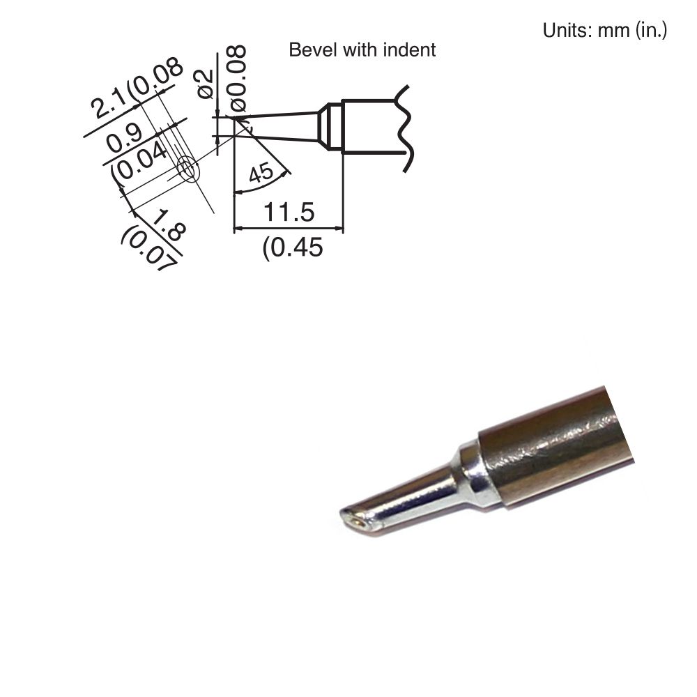Hakko T15-BCM2 Solder Tip (Subs T7-BCM2) FX951 FM-206 FM-204 FM-203 FM-202 FP101